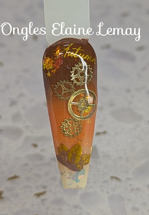 CJS-318 Graceful leaves - Ongles Elaine Lemay