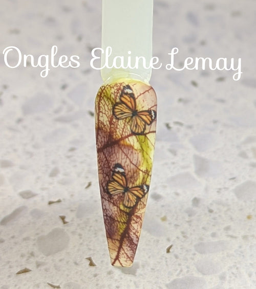 CJS-318 Graceful leaves - Ongles Elaine Lemay