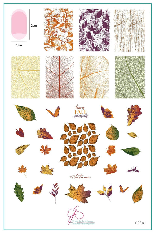CJS-318 Graceful leaves - Ongles Elaine Lemay