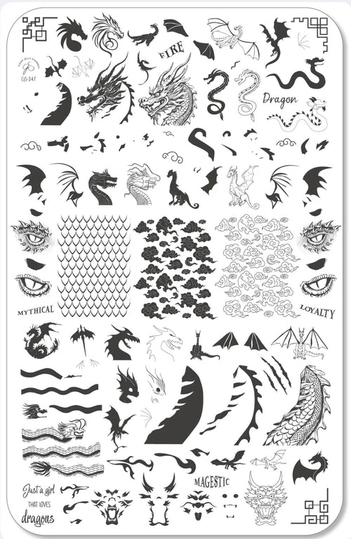 CJS-347 Dragon Love - Ongles Elaine Lemay