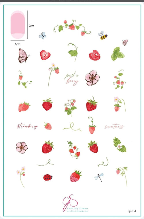 CJS-351 Strawberry Sweetness - Ongles Elaine Lemay