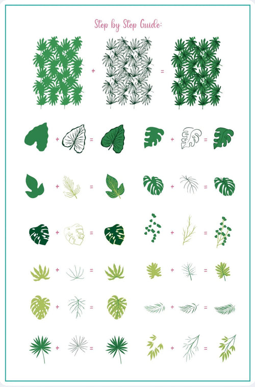 CJS-357 Lush Leaves - Ongles Elaine Lemay