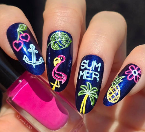 CJS-366 Neon Summer - Ongles Elaine Lemay
