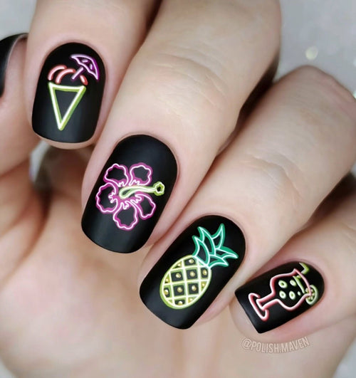 CJS-366 Neon Summer - Ongles Elaine Lemay