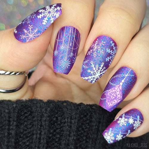 CJS-376 Snowflake on Chains - Ongles Elaine Lemay
