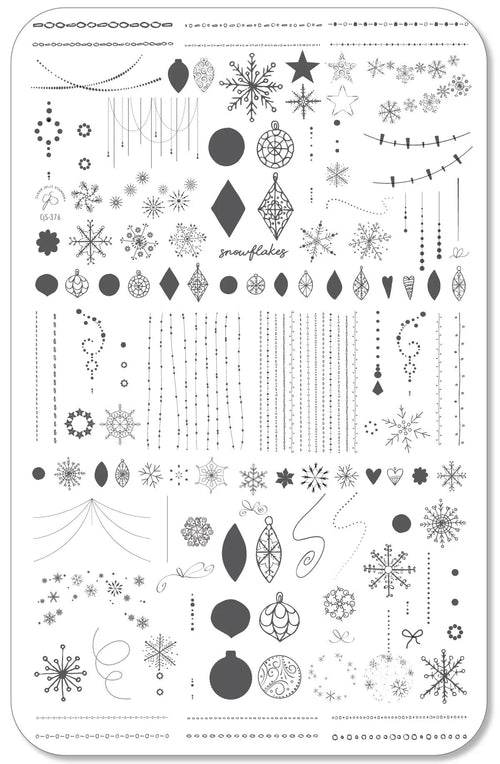 CJS-376 Snowflake on Chains - Ongles Elaine Lemay
