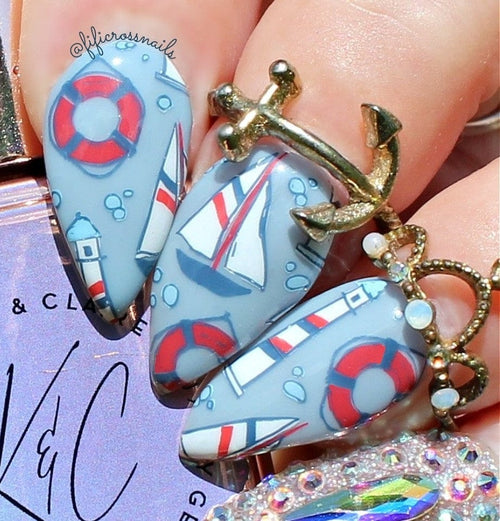CJS-380 Catch me by the sea - Ongles Elaine Lemay
