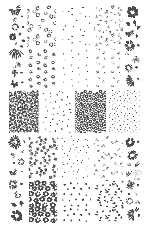 CJS-385 Crazy for Daisies - Ongles Elaine Lemay