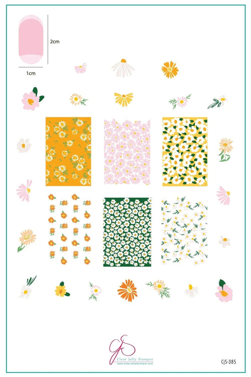 CJS-385 Crazy for Daisies - Ongles Elaine Lemay