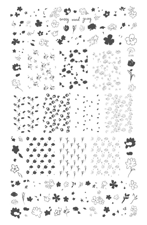 CJS-386 Dainty Doodles - Ongles Elaine Lemay