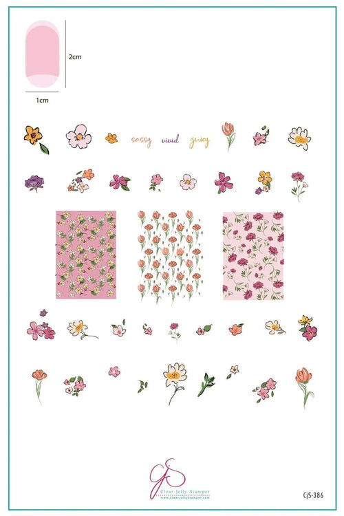 CJS-386 Dainty Doodles - Ongles Elaine Lemay