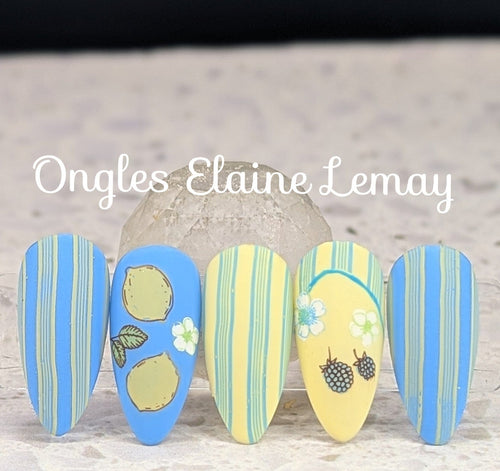CJS-388 Cabana Stripes - Ongles Elaine Lemay