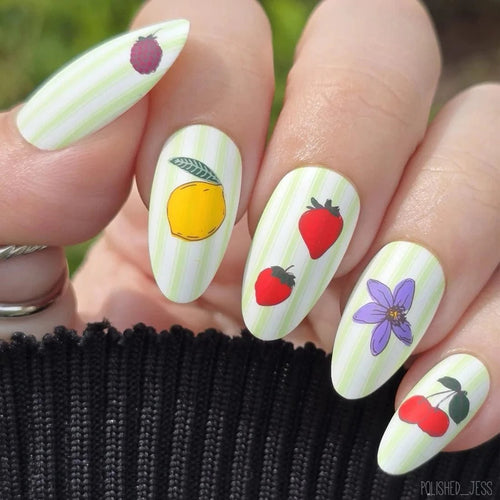 CJS-388 Cabana Stripes - Ongles Elaine Lemay