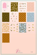 CJS-409 Petals in Pattern - Ongles Elaine Lemay