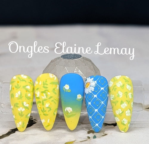 CJS-409 Petals in Pattern - Ongles Elaine Lemay