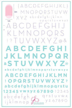 CJS-42 Alphabet Modern - Ongles Elaine Lemay