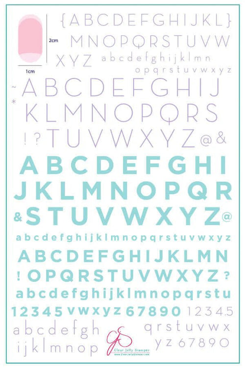 CJS-42 Alphabet Modern - Ongles Elaine Lemay