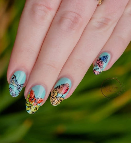 CJS-58 Delicate Garden - Ongles Elaine Lemay