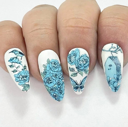 CJS-58 Delicate Garden - Ongles Elaine Lemay