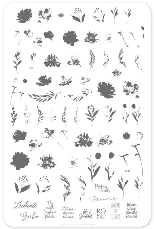 CJS-81 Watercolor Garden - Ongles Elaine Lemay