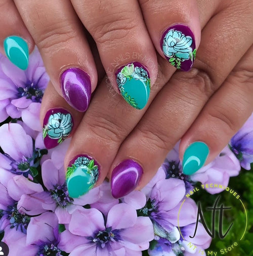 CJS-82 Sketched Garden - Ongles Elaine Lemay