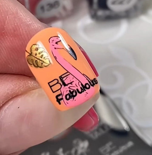 CJS-93 Lil Flamingo - Ongles Elaine Lemay