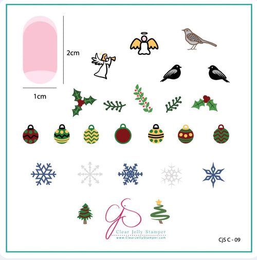 CJS-C-09 Angelic Christmas Wonderland - Ongles Elaine Lemay