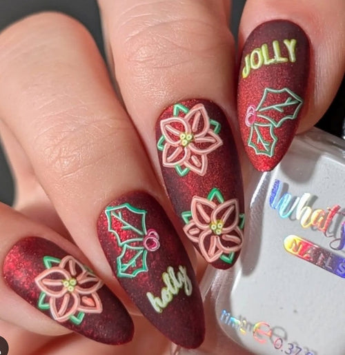 CJS-C-92 Neon Christmas - Ongles Elaine Lemay
