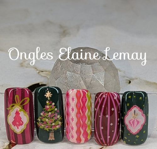 CJS-C-96 Vintage Chic Christmas - Ongles Elaine Lemay