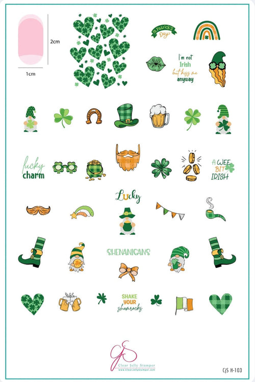 CJS-H-103 Shake your Shamrock - Ongles Elaine Lemay
