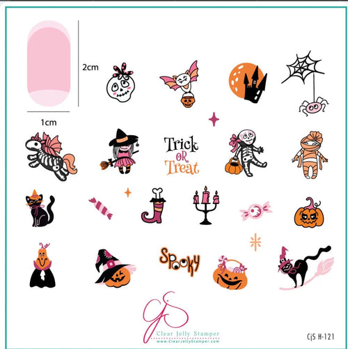 CJS-H-121 Ghoulish Giggles - Ongles Elaine Lemay