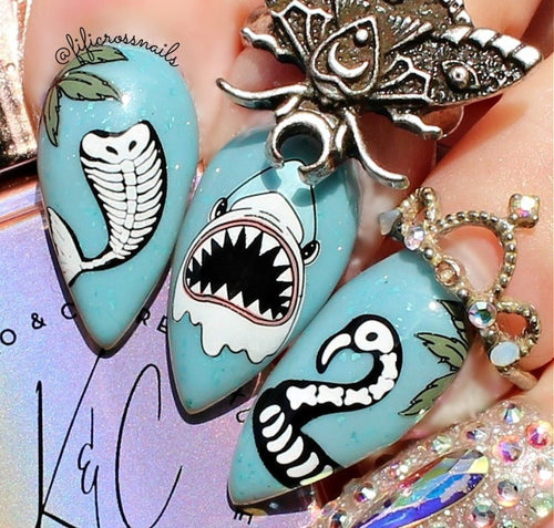 CJS-H-127 Creepy Beach - Ongles Elaine Lemay