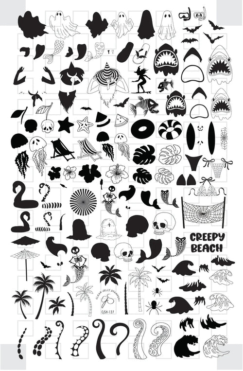 CJS-H-127 Creepy Beach - Ongles Elaine Lemay