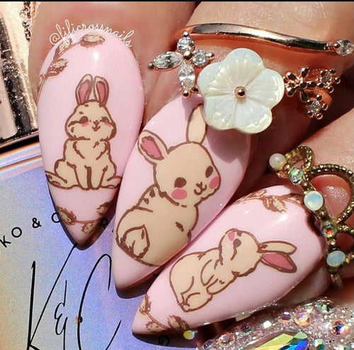 CJS-H-89 Bunny & Friends - Ongles Elaine Lemay
