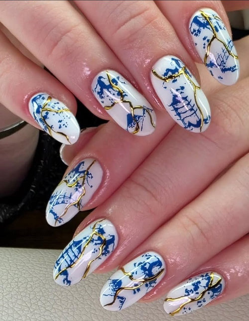 CJS-LC-12 Veil of old Japan - Ongles Elaine Lemay