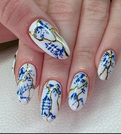 CJS-LC-12 Veil of old Japan - Ongles Elaine Lemay