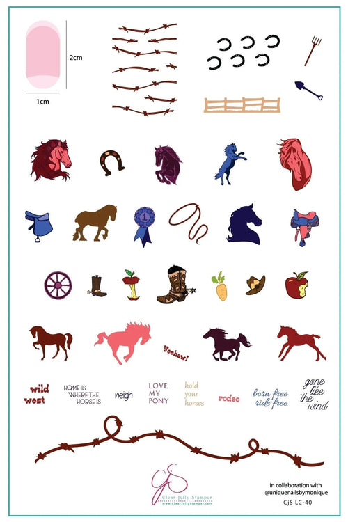 CJS-LC-40 Horsin’ Around - Ongles Elaine Lemay