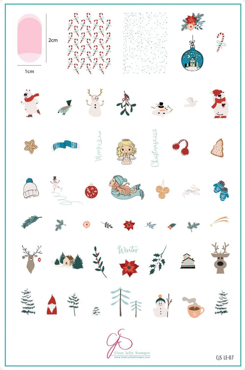 CJS-LE-07 Frosty’s Winter Wonderland - Ongles Elaine Lemay