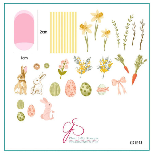 CJS-LE-13 Hoppy Easter - Ongles Elaine Lemay