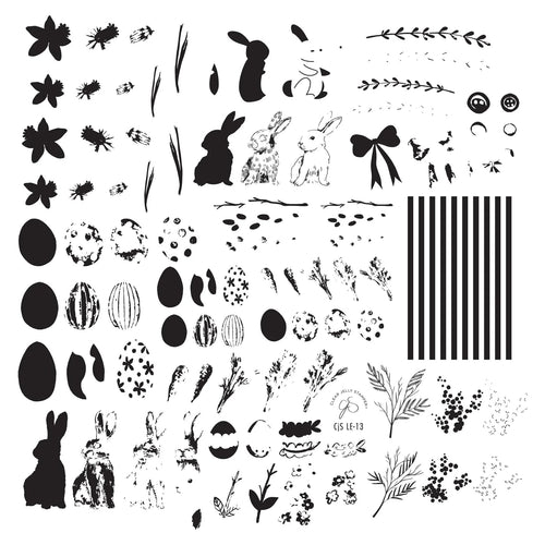 CJS-LE-13 Hoppy Easter - Ongles Elaine Lemay