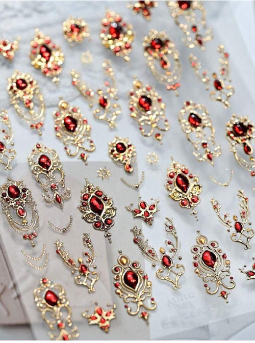 Collant 3D Rouge - Ongles Elaine Lemay
