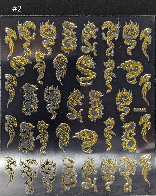 Collant dragon-Phoénix 2 - Ongles Elaine Lemay