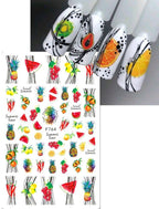 Collant F764 fruits - Ongles Elaine Lemay