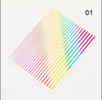 Collant Ligne 01 arc en ciel - Ongles Elaine Lemay