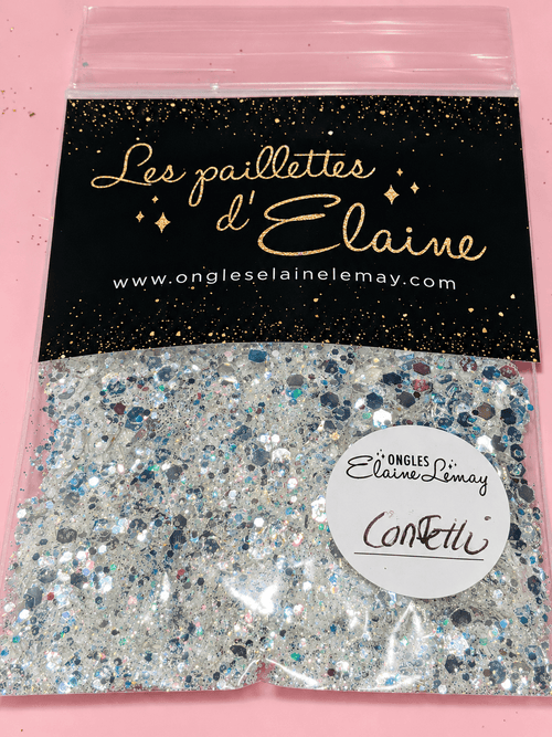 Confetti - Ongles Elaine Lemay