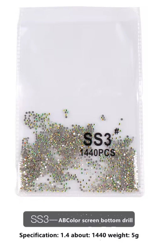 Cristaux SS3 couleur AB - Ongles Elaine Lemay
