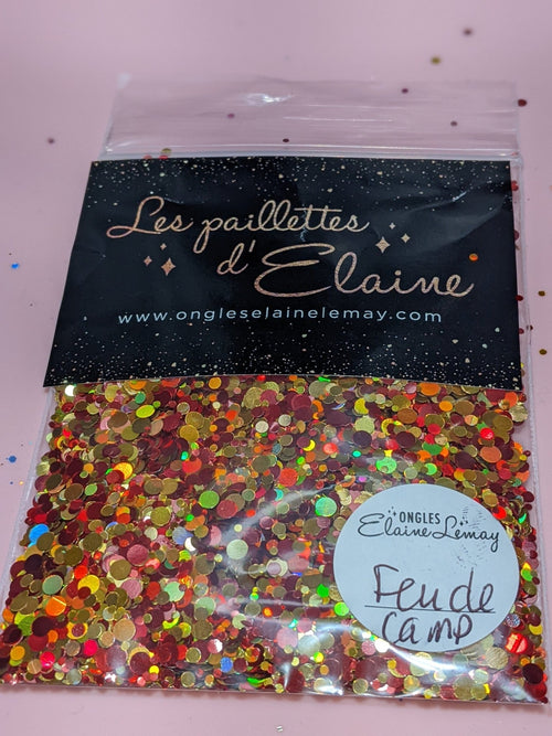 Feu de camp - Ongles Elaine Lemay