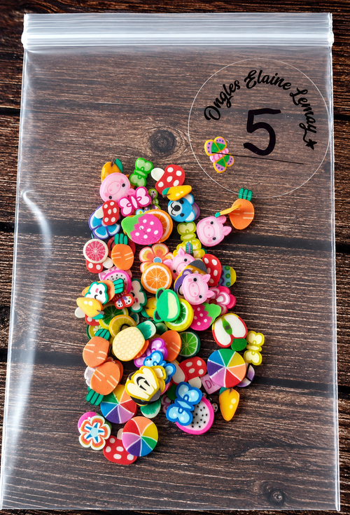 Fimo 5 Mixte - Ongles Elaine Lemay