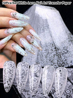 Foil dentelle blanche en sachet - Ongles Elaine Lemay