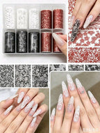 Foil Dentelle Colorée - Ongles Elaine Lemay